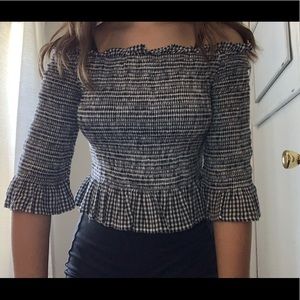 American Eagle off the shoulder crop top